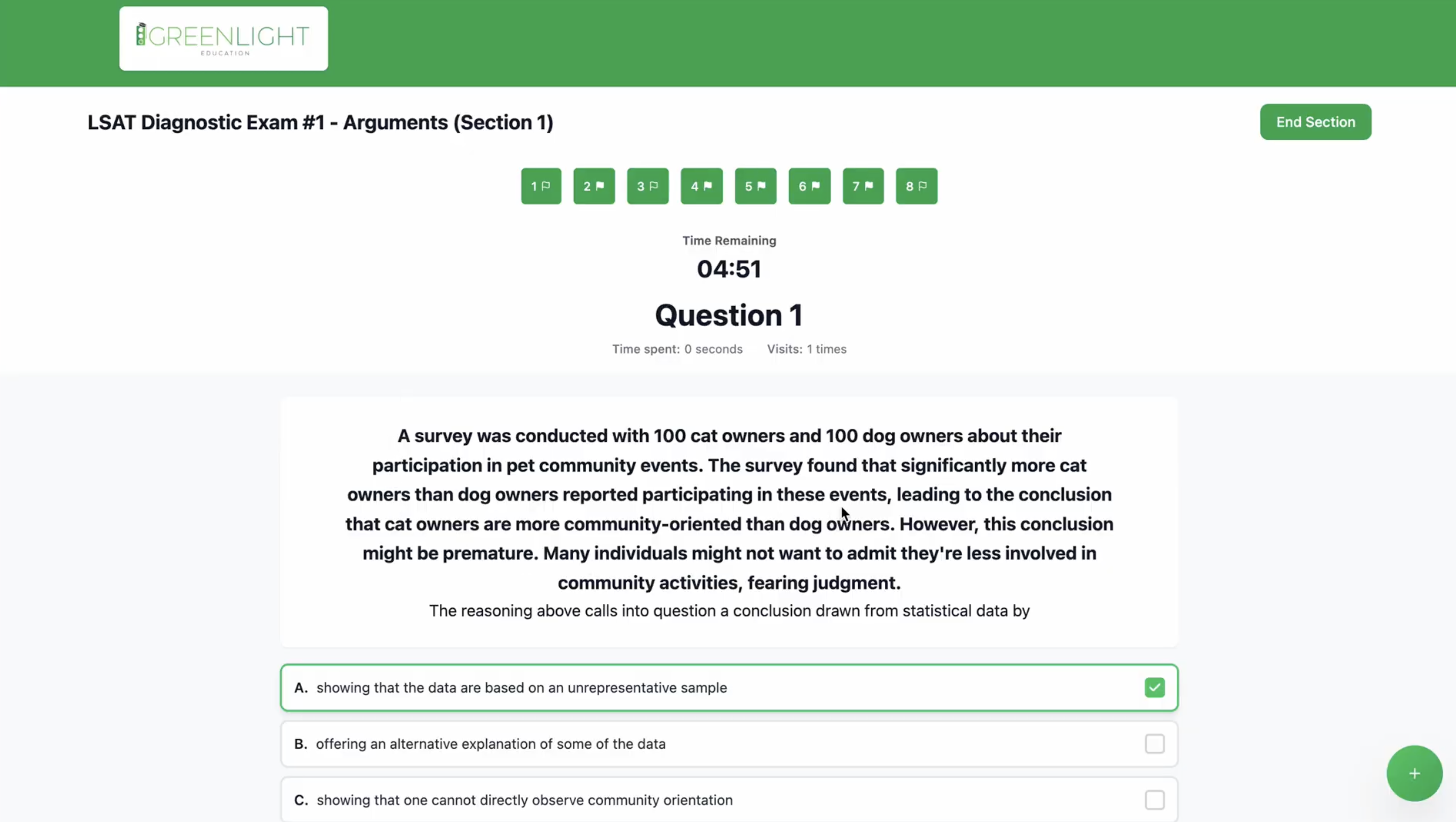 Greenlight portal event registration
