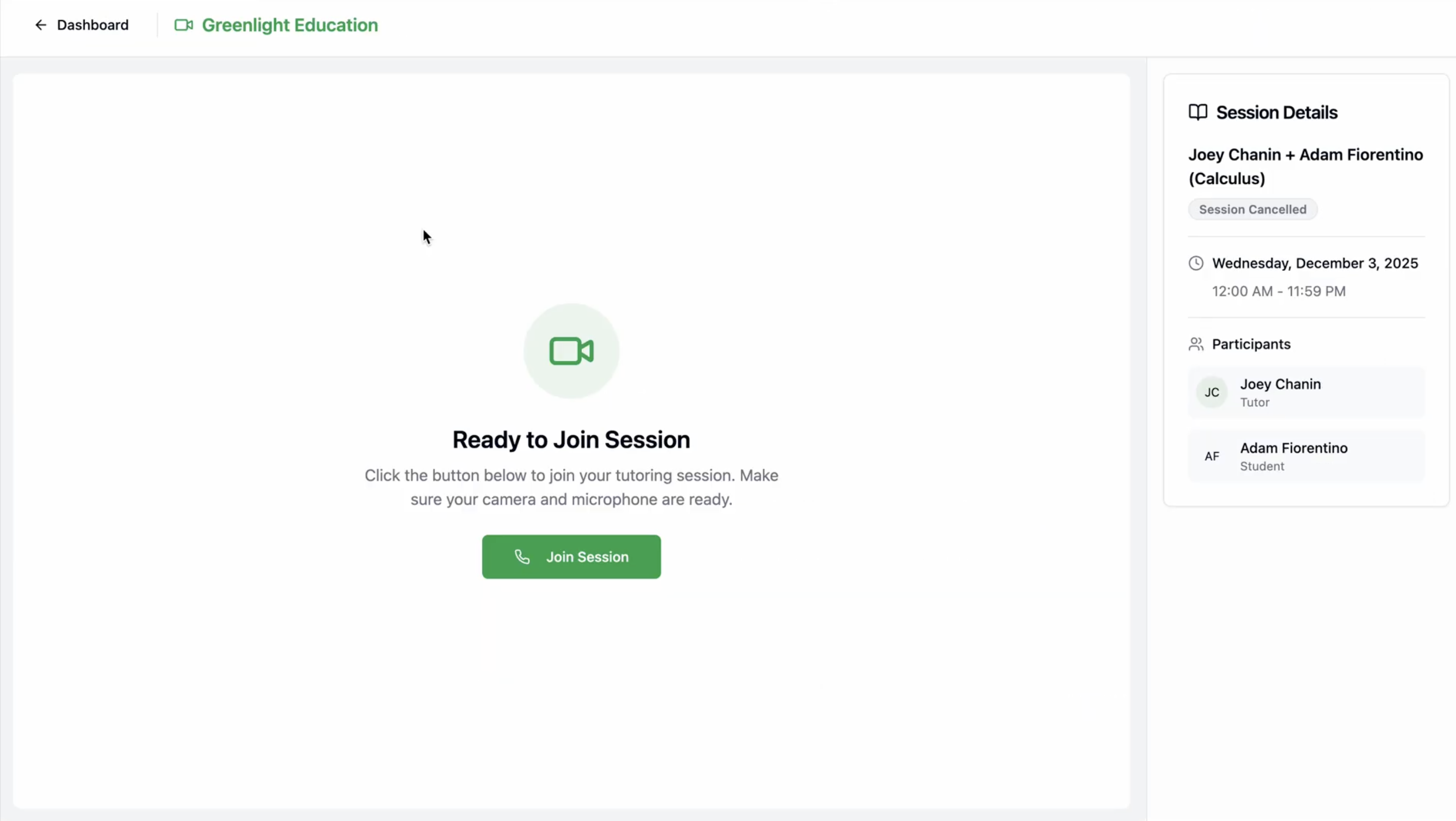 Greenlight portal account controls