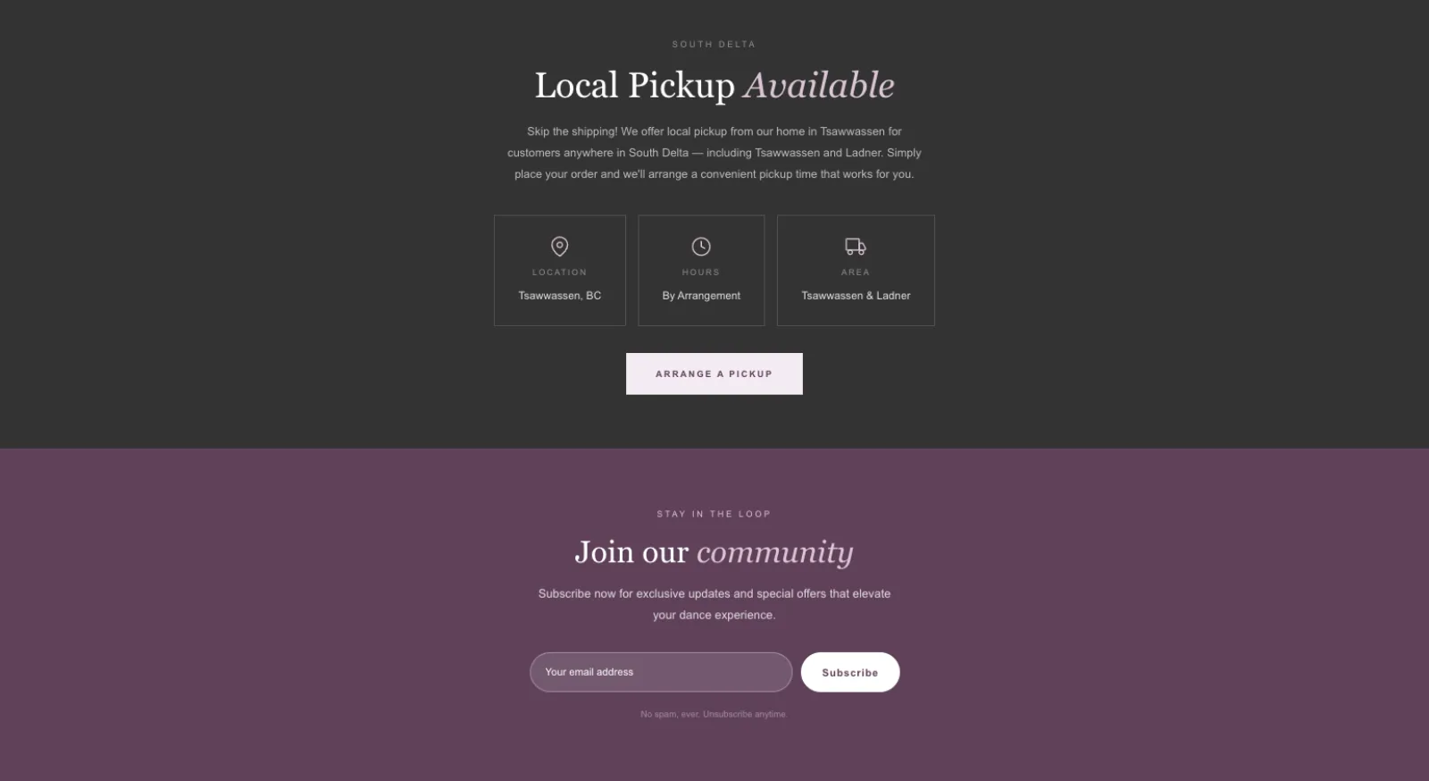Respin Boutique collection and marketplace content