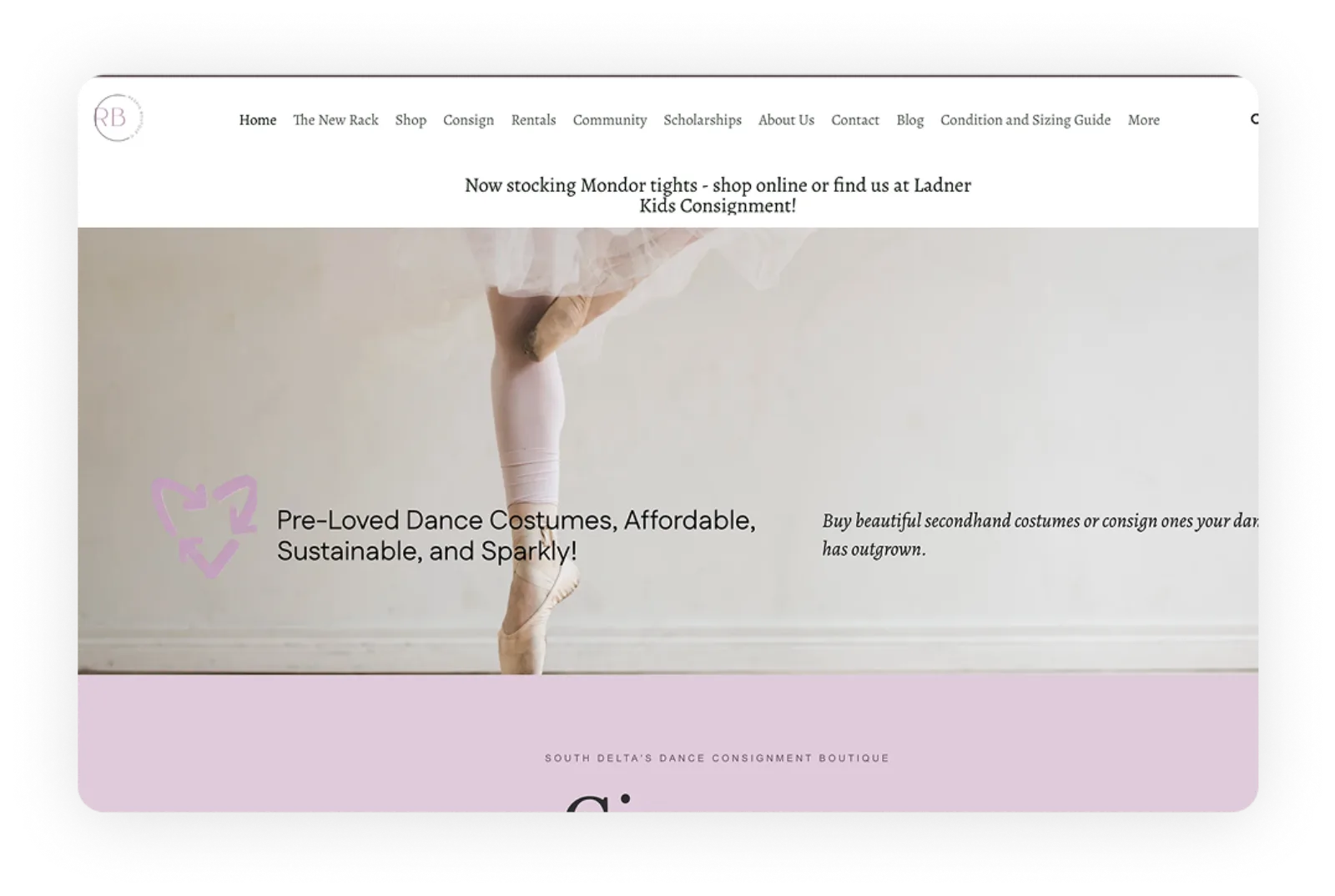 Respin Boutique Shopify storefront preview