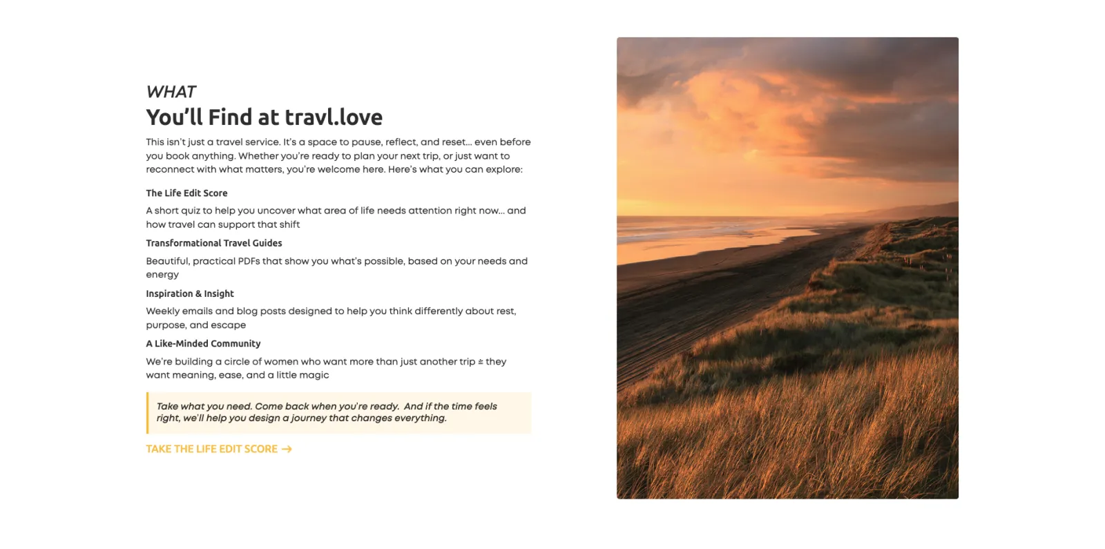 Travl Love Life Edit discovery journey