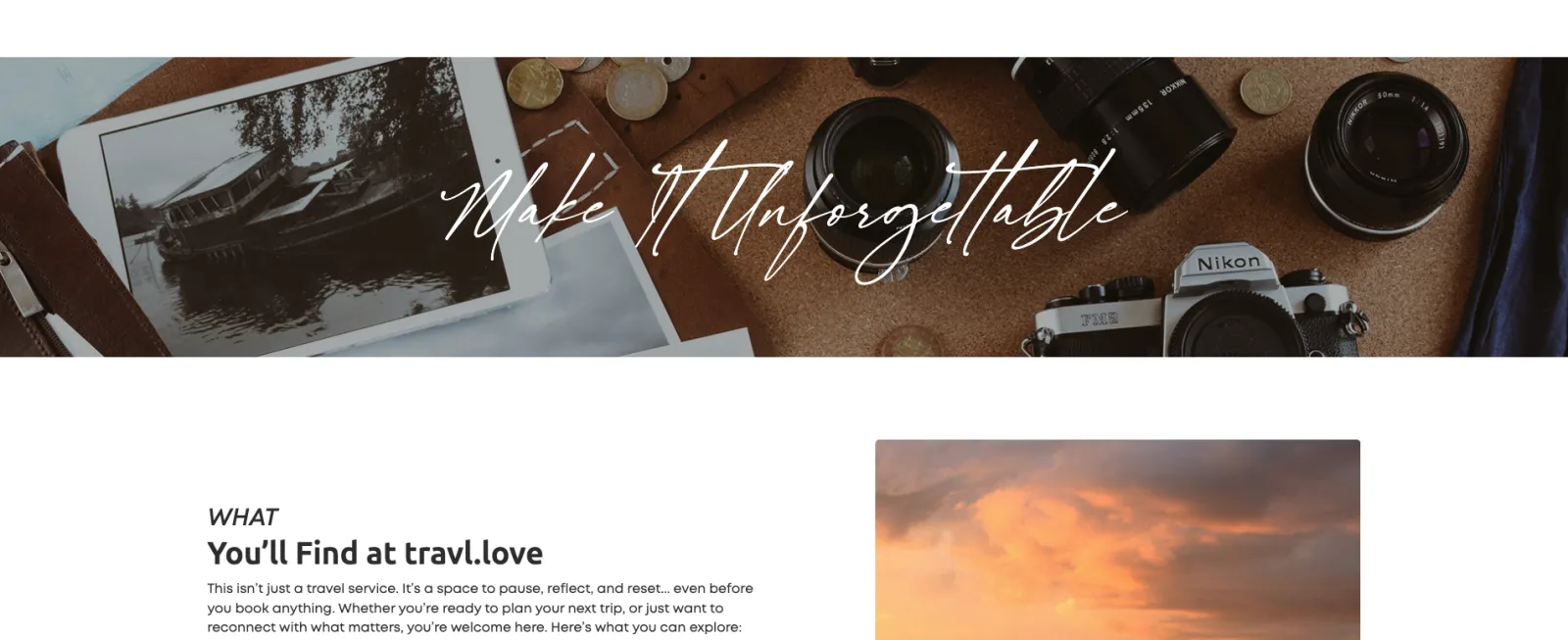 Travl Love personalized travel experience
