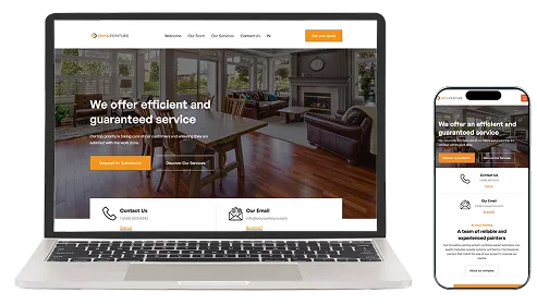 Onyx website on laptop and phone