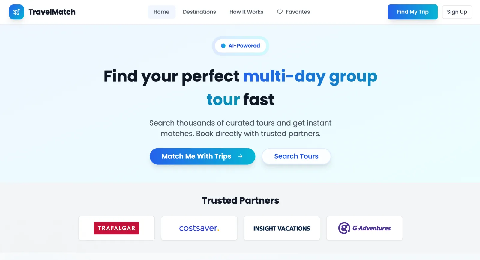 Travel Match project preview